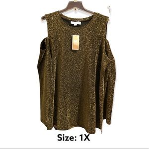 Off the shoulder Long Sleeve Michael Kors Shirt